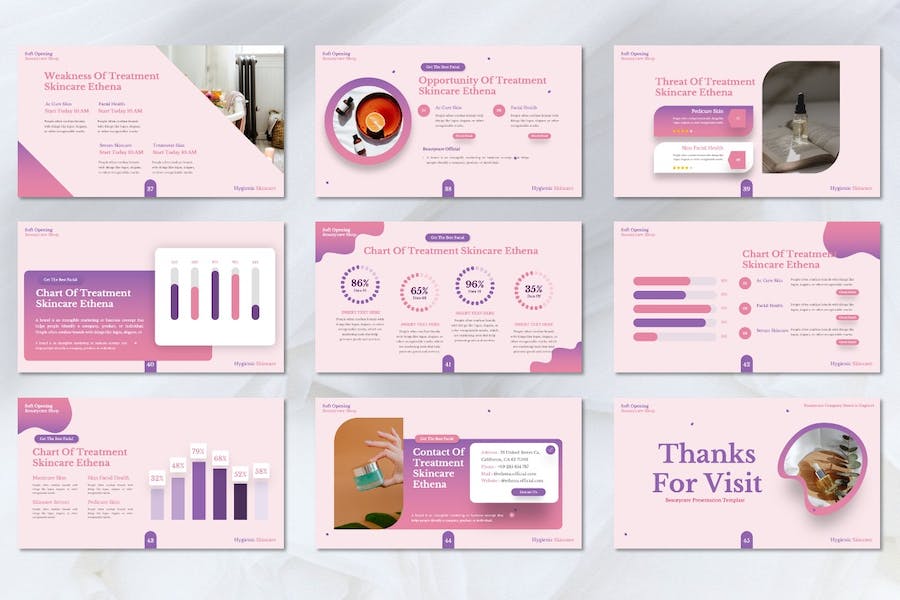 美容护理讲述展示服务方案Keynote模板 - PPT派