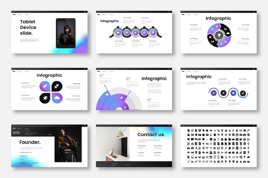 商务专业风项目提案展示PPT模板 - PPT派