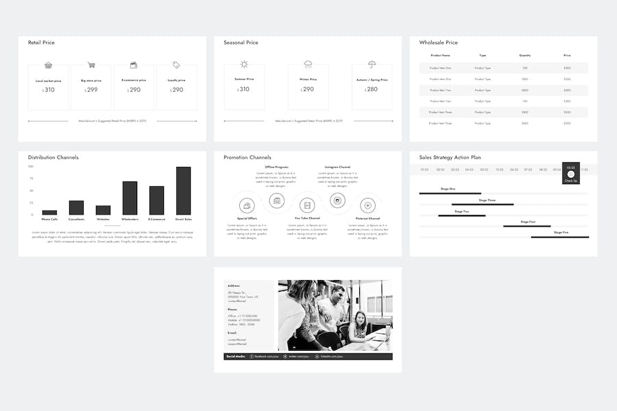 销售战略方案规划Keynote模板 - PPT派