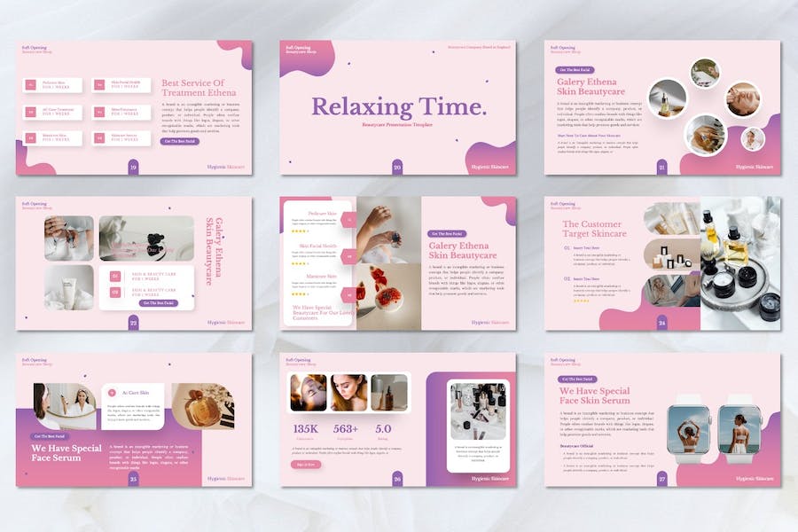 美容护理讲述展示服务方案Keynote模板 - PPT派