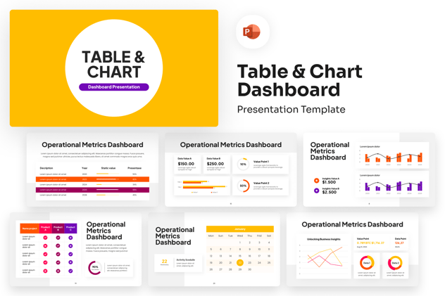 表格信息图表数据可视化展示PPT模板 - PPT派