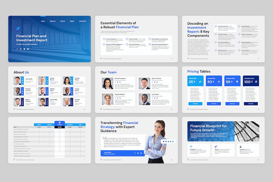 财务金融投资理财报告Keynote模板 - PPT派