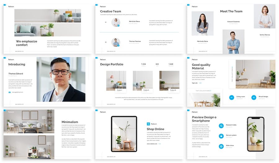 设计师汇报方案室内设计课程keynote模板 - PPT派