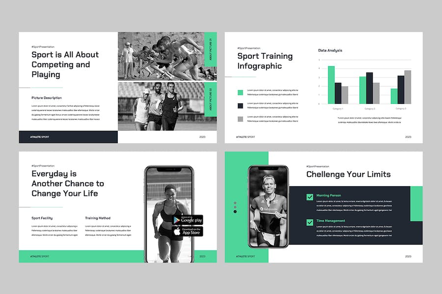体育运动健身培训方案展示Keynote模板 - PPT派