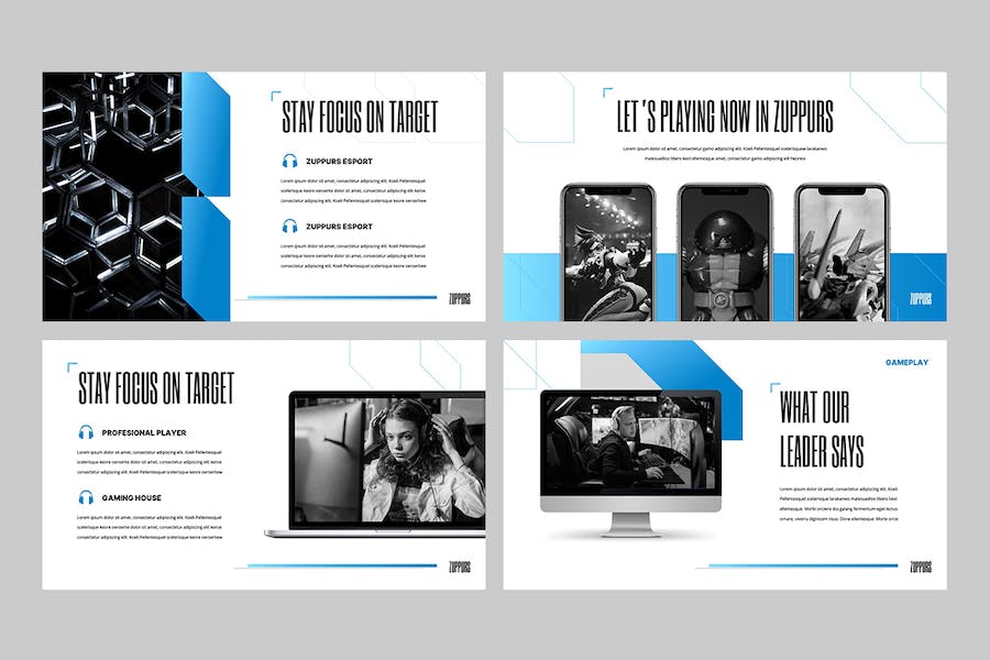 现代游戏设计讲述方案Keynote模板 - PPT派