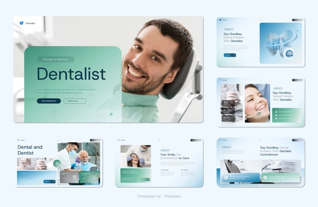 牙科和牙医诊所服务PPT模板 - PPT派