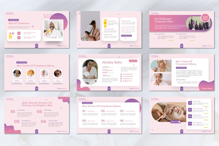 美容护理讲述展示服务方案Keynote模板 - PPT派