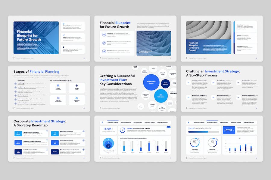 财务金融投资理财报告Keynote模板 - PPT派
