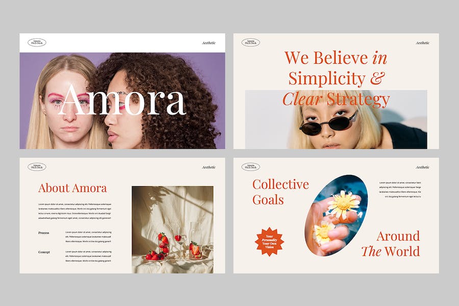 极简美学设计展示Keynote模板 - PPT派