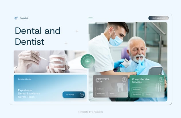 牙科和牙医诊所服务PPT模板 - PPT派