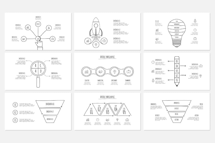 涂鸦动画信息图形图表讲述展示传播PPT模板 - PPT派