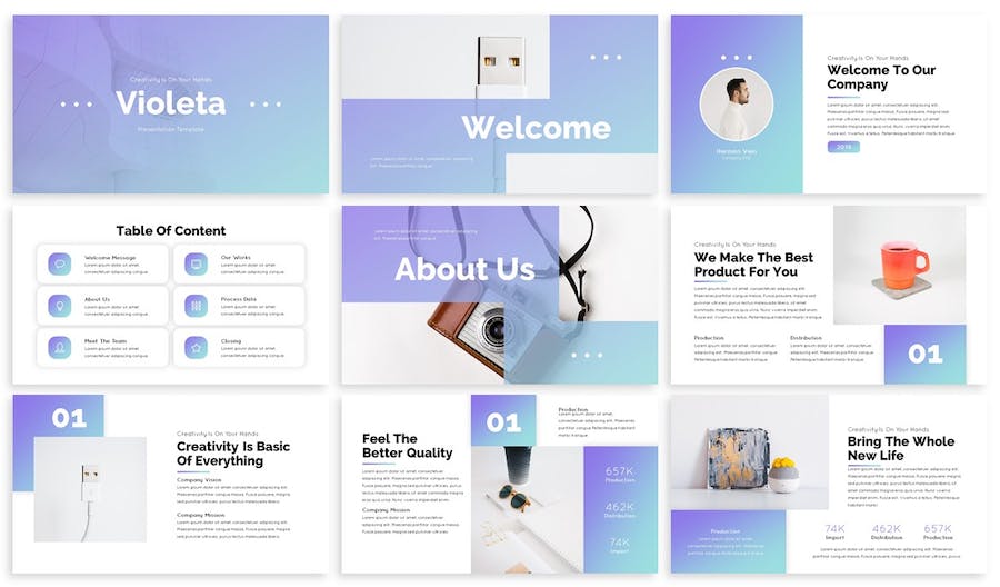 创意品牌设计推介企业视觉营销展示方案Keynote模板 - PPT派