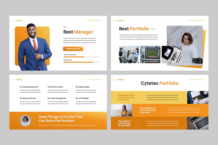 科技IT互联网创业项目推介Keynote模板 - PPT派