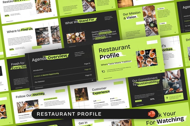 餐饮品牌加盟店铺介绍宣传PPT模板 - PPT派