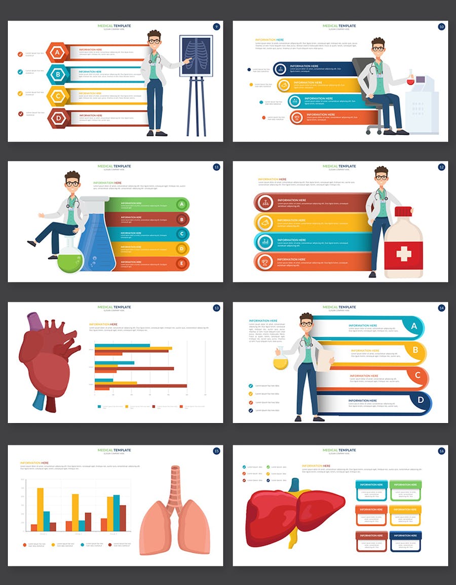 医疗动态数据诊疗服务推介健康管理专业展示PPT模板 - PPT派