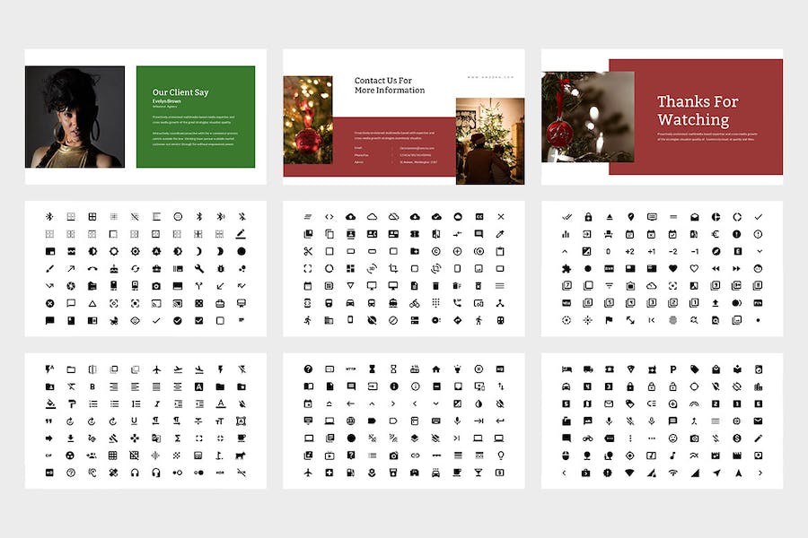 圣诞节主题演讲营销方案Keynote模板 - PPT派