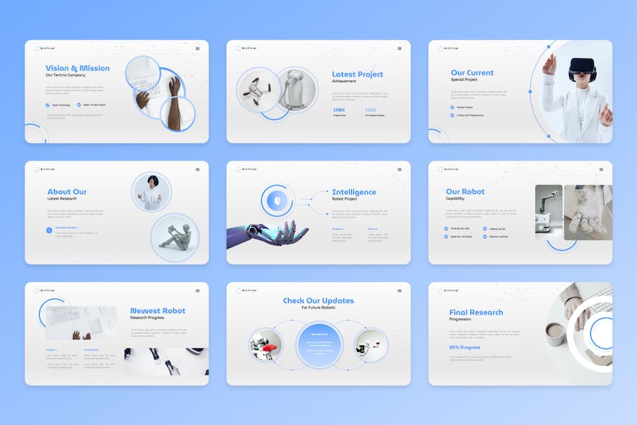 人工智能神经网络技术讲述Keynote模板 - PPT派