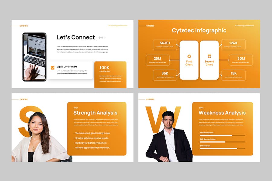 科技IT互联网创业项目推介Keynote模板 - PPT派
