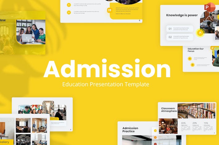 Admission-yellow-creative-education-powerpoint- PPT派