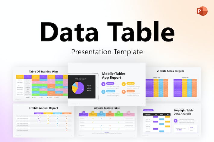 数据-表格-信息图表-PowerPoint-模板 - PPT派