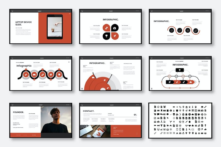 商业展示品牌推广设计Keynote模板 - PPT派