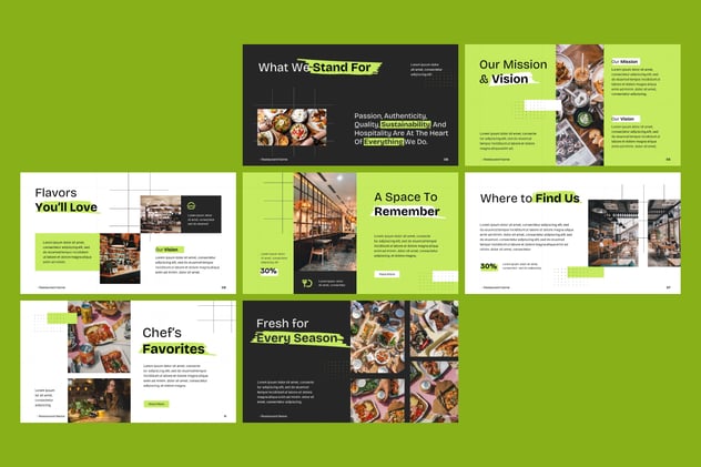 餐饮品牌加盟店铺介绍宣传PPT模板 - PPT派