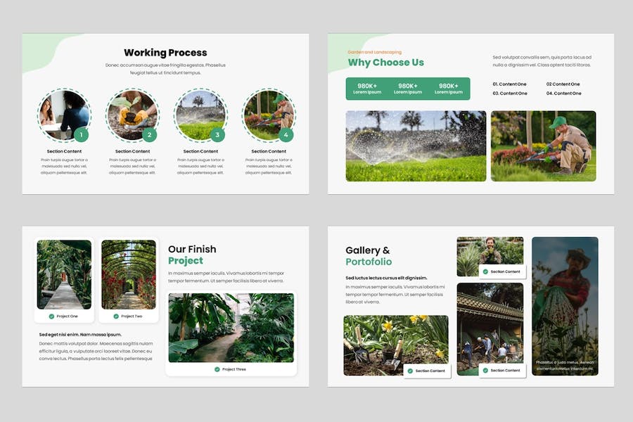 园林景观设计讲述展示方案规划实现Keynote模板 - PPT派