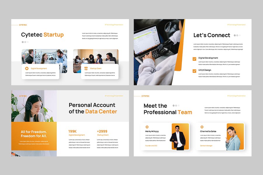 科技IT互联网创业项目推介Keynote模板 - PPT派