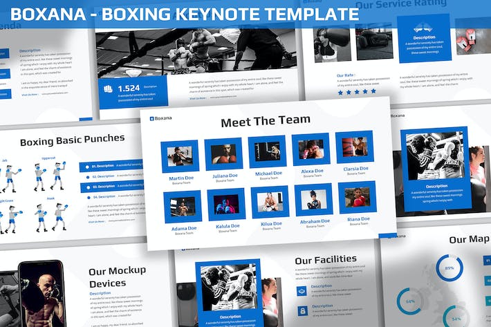 拳击运动培训讲述方案Keynote模板 - PPT派