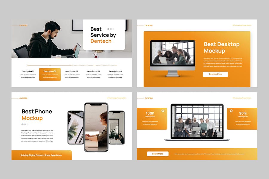 科技IT互联网创业项目推介Keynote模板 - PPT派