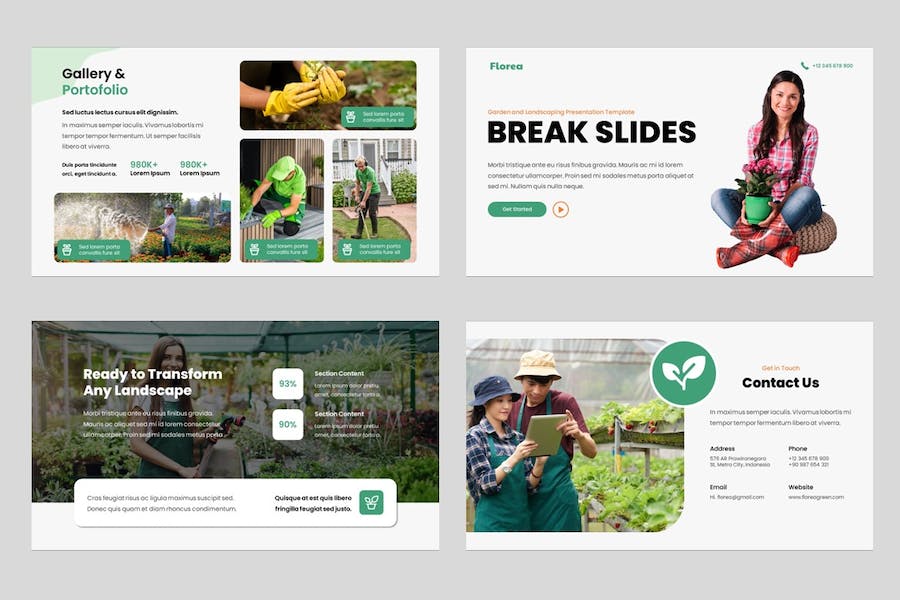 园林景观设计讲述展示方案规划实现Keynote模板 - PPT派