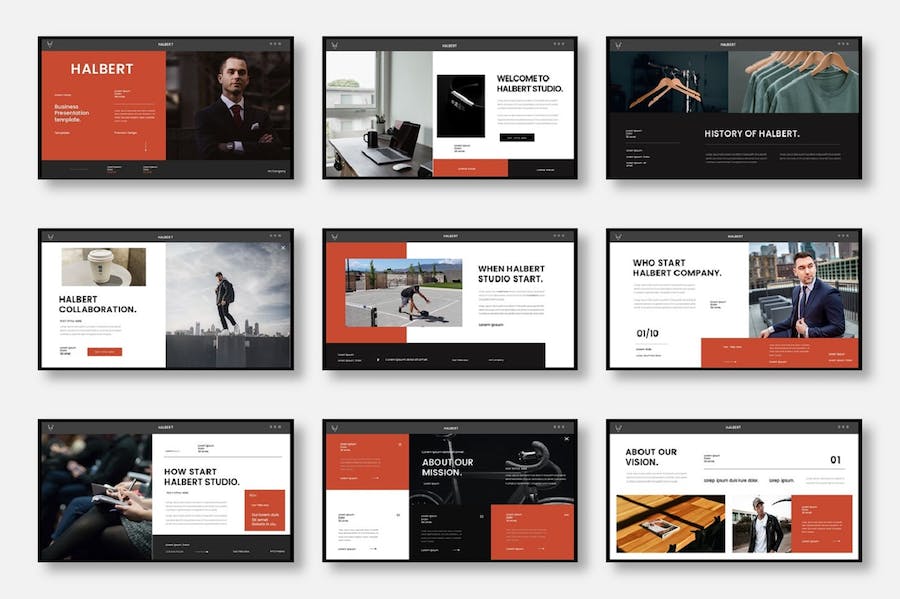 商业展示品牌推广设计Keynote模板 - PPT派