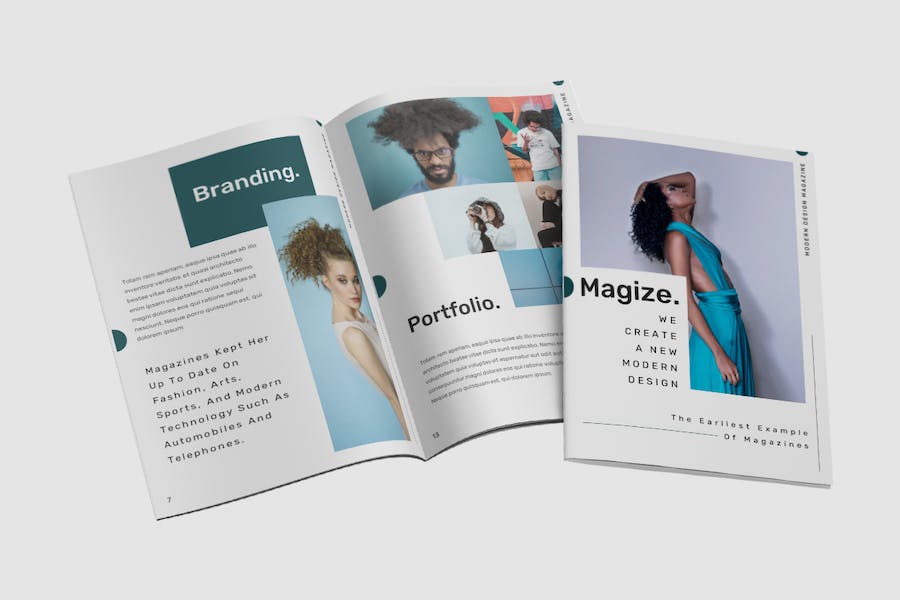 时尚杂志风格展示Keynote模板 - PPT派