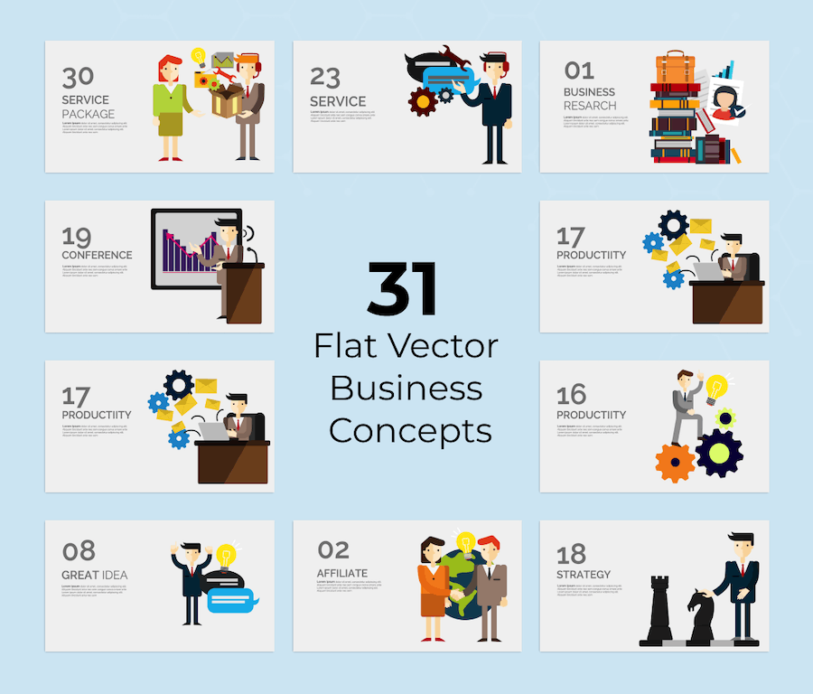 循环流程环形图数据可视化PPT模板 - PPT派