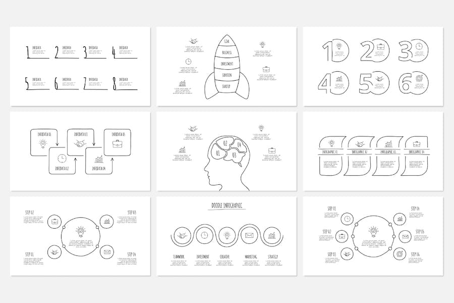 涂鸦动画信息图形图表讲述展示传播PPT模板 - PPT派