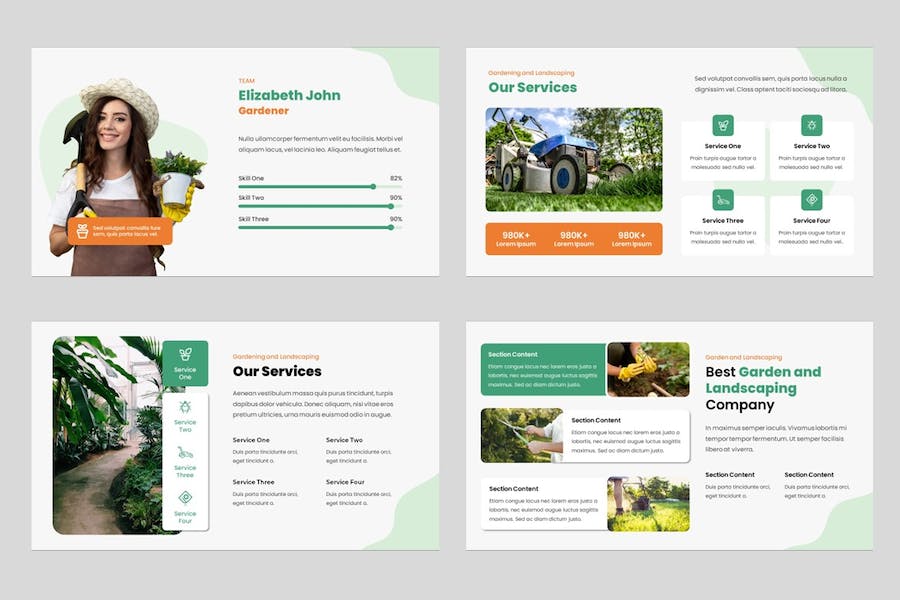 园林景观设计讲述展示方案规划实现Keynote模板 - PPT派