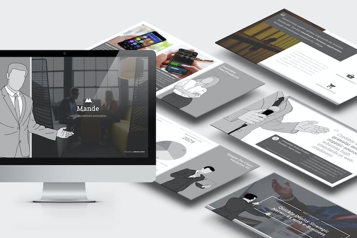 企业品牌简介商务推广宣传Keynote模板 - PPT派