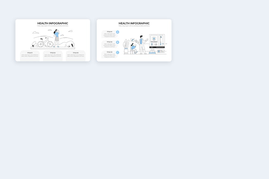 医疗健康护理保健信息图Keynote模板 - PPT派