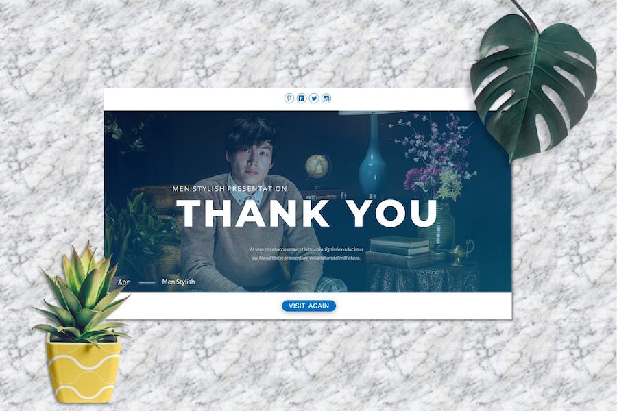 时尚服装男士穿搭商务推介PPT模板 - PPT派