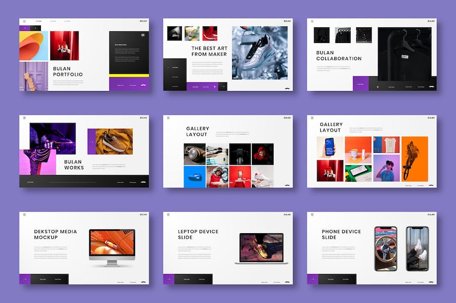 多彩图片展示商务提案Keynote模板 - PPT派