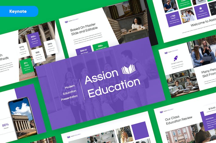 教育课程关键内容讲述Keynote模板 - PPT派