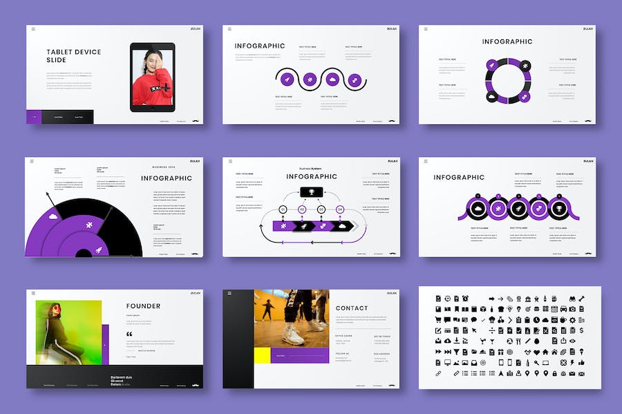 多彩图片展示商务提案Keynote模板 - PPT派