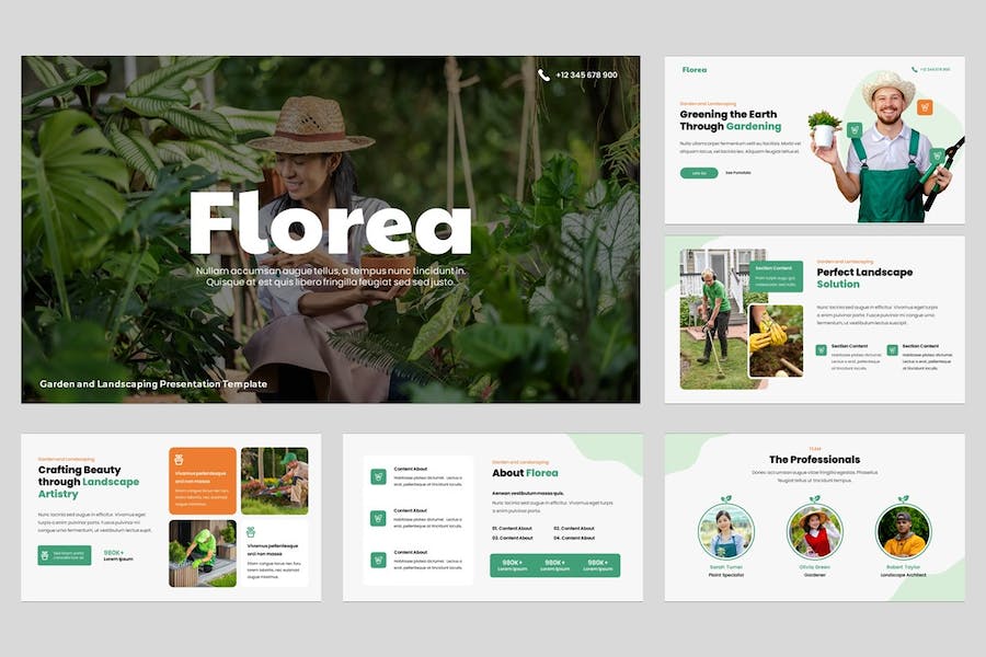 园林景观设计讲述展示方案规划实现Keynote模板 - PPT派