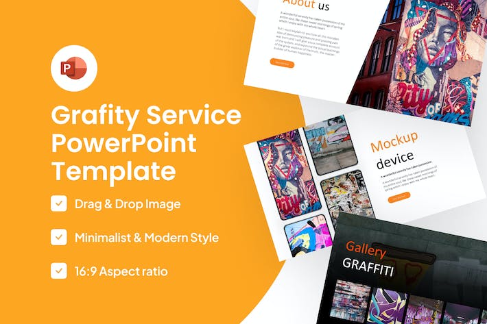 涂鸦设计讲述展示创意推广PPT模板 - PPT派