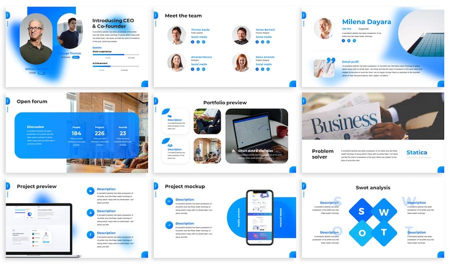数据统计分析图表展示分析Keynote模板 - PPT派