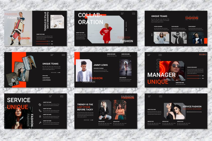 时尚服装品牌推广展示Keynote模板 - PPT派
