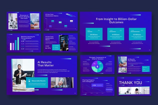 人工智能应用案例融资计划书Keynote模板 - PPT派