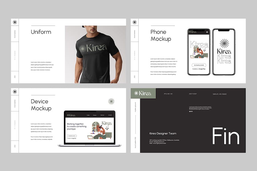 企业品牌视觉识别系统设计指南PPT模板 - PPT派