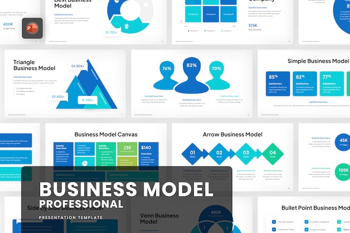 商业模式分析方案运营策略PPT模板 - PPT派