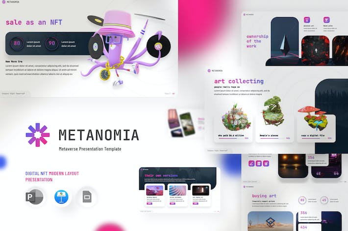 元宇宙技术创新应用Keynote模板 - PPT派